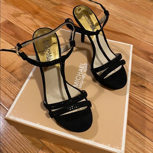michael michael kors raquel studded suede sandal